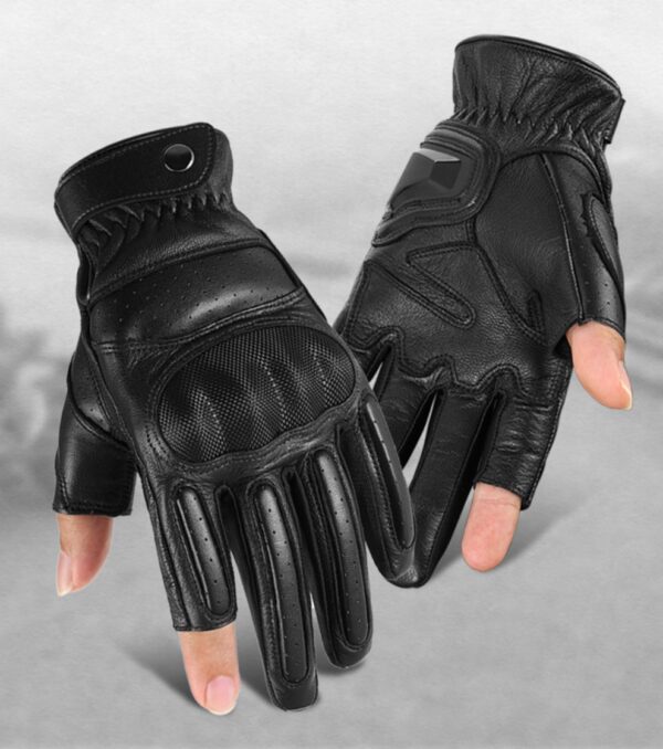 RoadGuard Leather Moto Gloves - Image 2