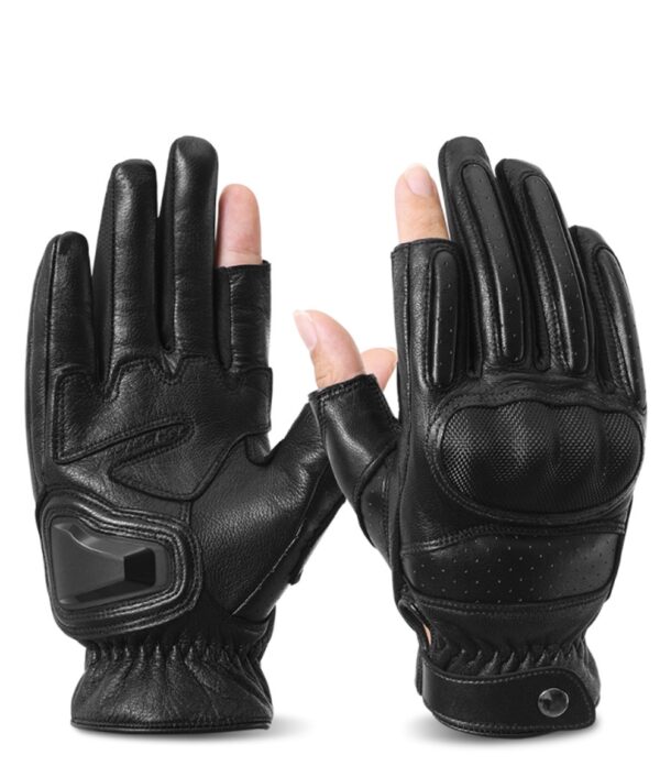RoadGuard Leather Moto Gloves - Image 3